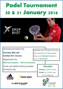 Padel Tournament January 2016