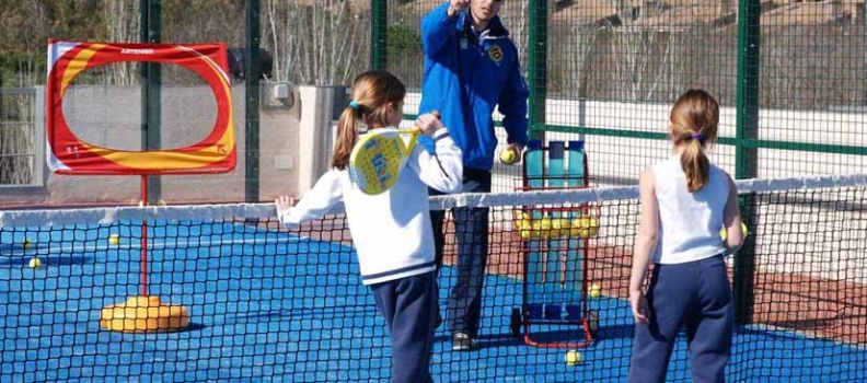 Padel Lessons for students in Rockbrook Padel Club